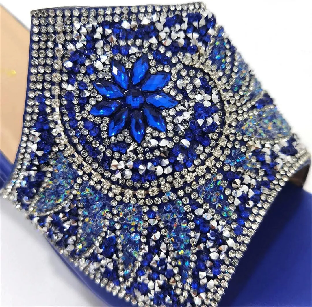 Nigerian Wedding Luxury Heel Set Crystal Clutch Bag Italian Design Bridal Party Pumps