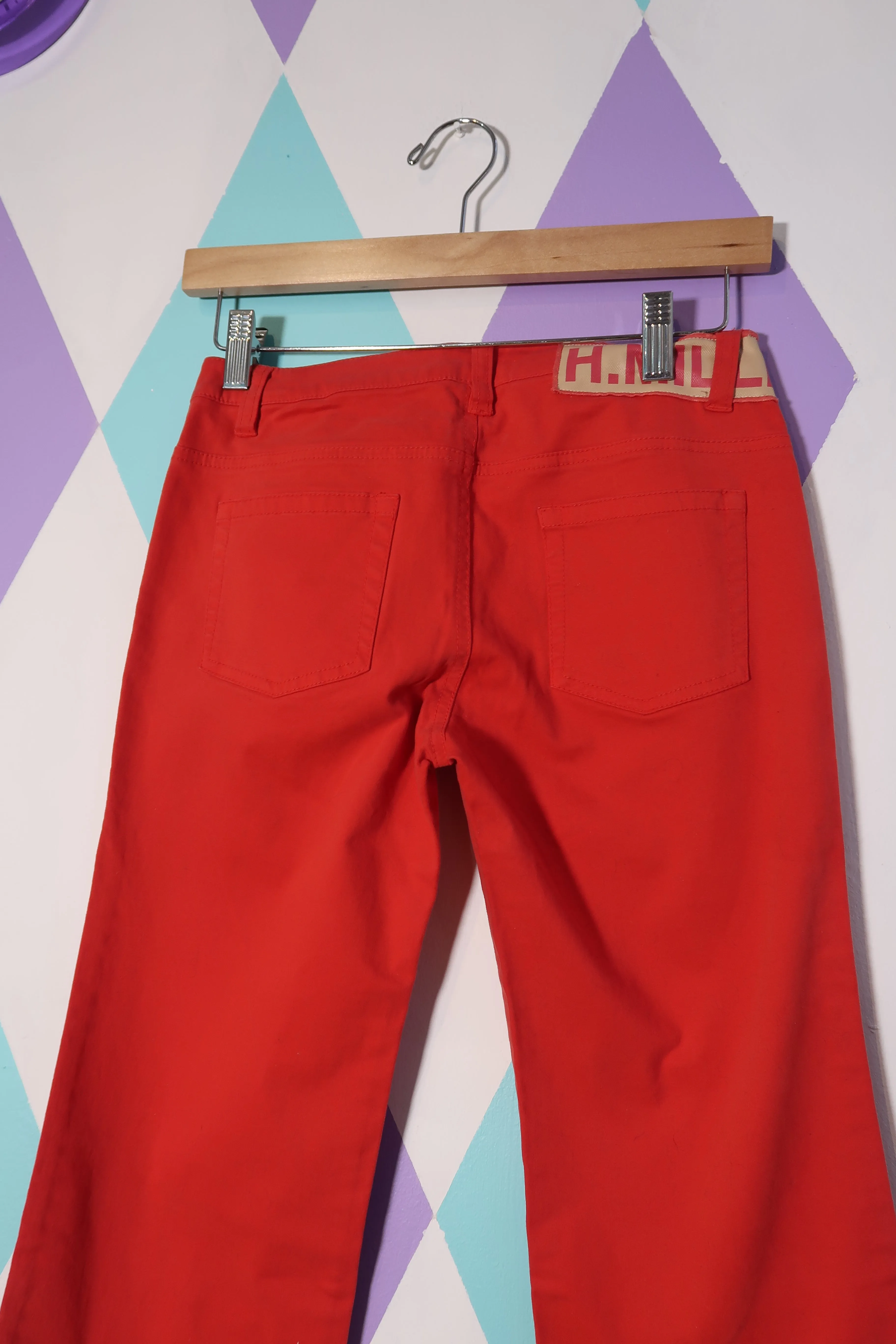 NWT Vintage Red Straight Fit Trousers by Kejo