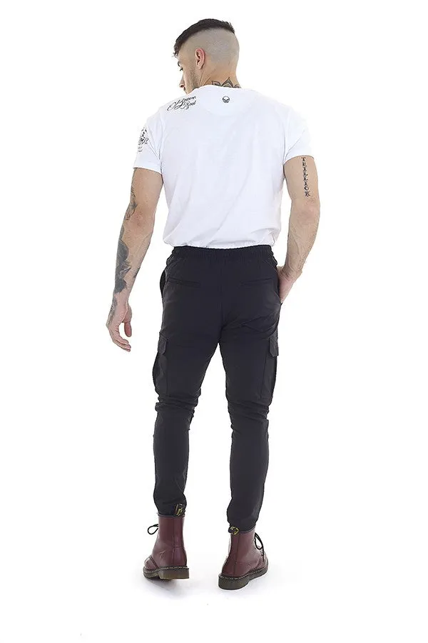 NYLON TASLAN CARGO STYLE PANTS