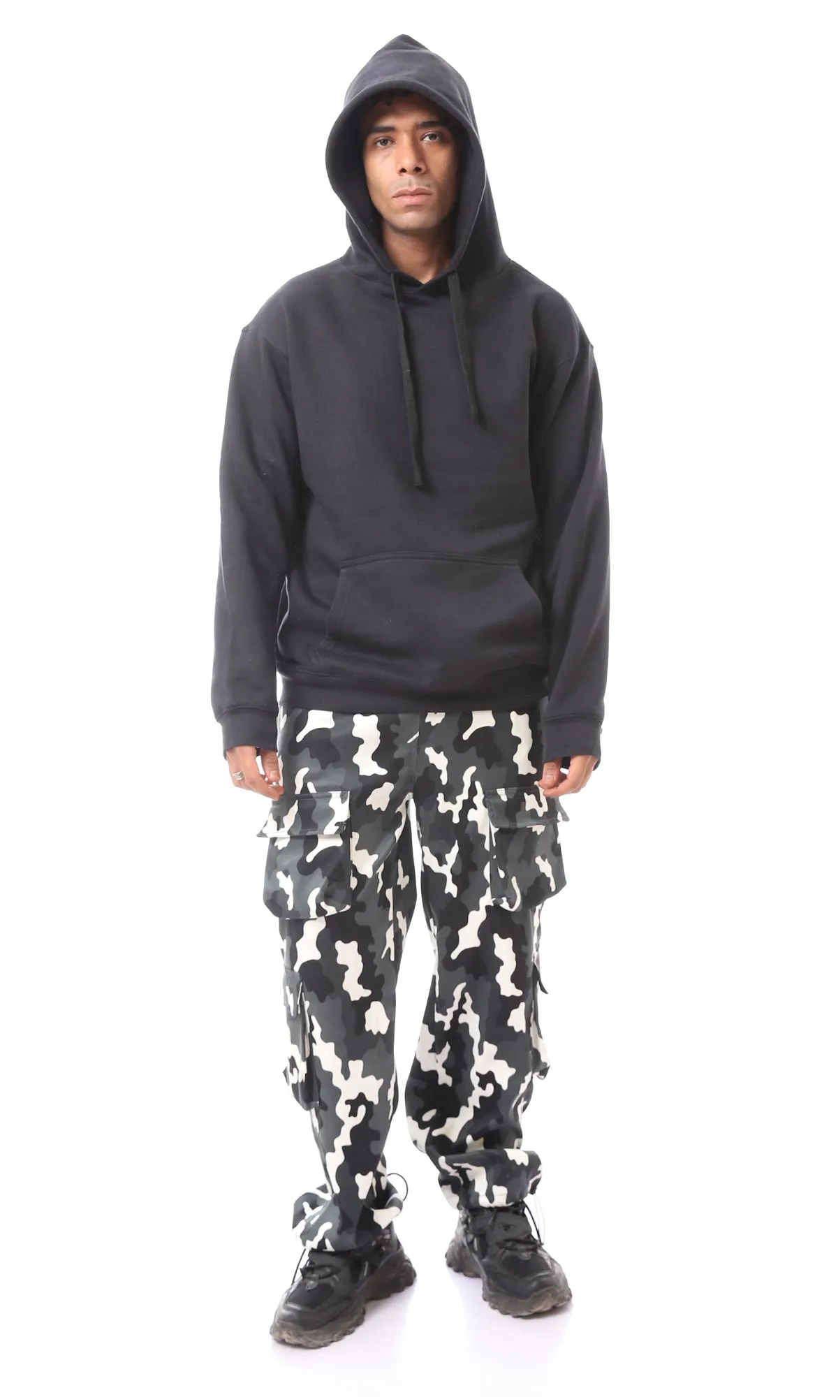 O170582 Polyester Multicolour Slip On Trousers