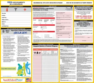 OSHA Safety Assurance Poster - SPANISH