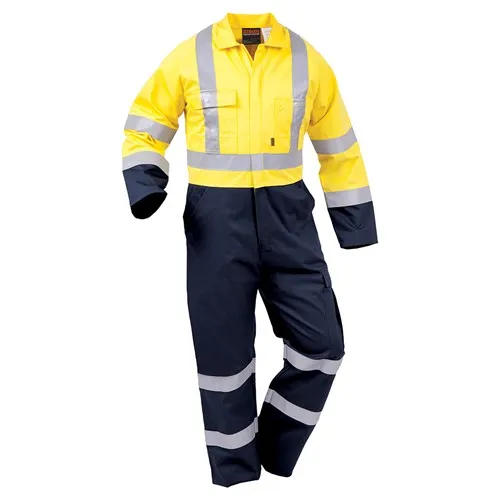 Overalls (100% Cotton) Taped - Orange/Navy - CTPCO