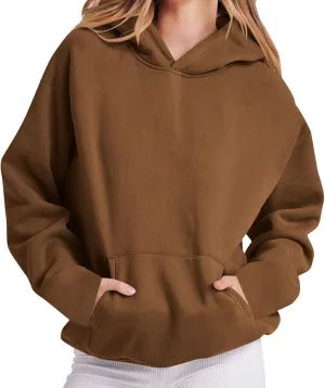 Oversized Hoodies for Women 2024 Fleece Sweatshirts Long Sleeve Sweaters Pullover Fall Fashion Outfits