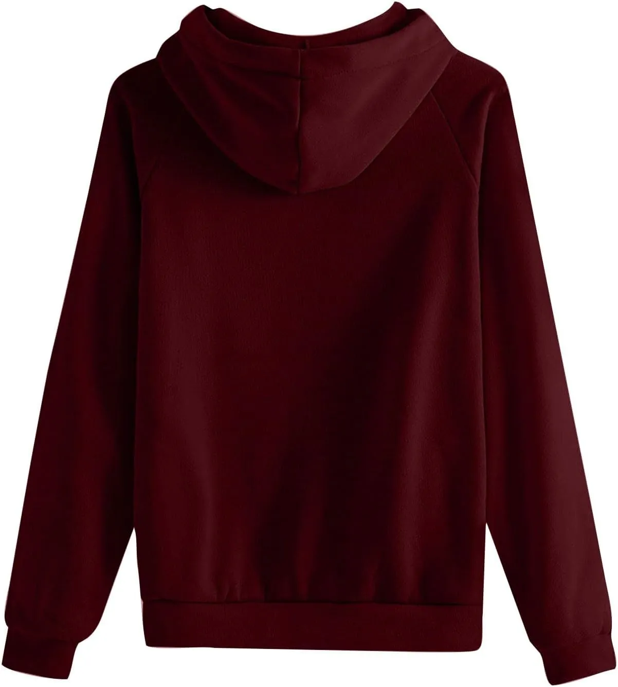 Oversized Hoodies for Women Fleece Plain Hooded Sweatshirts with Pocket Casual Drawstring Pullover Sweaters Y2k Tops