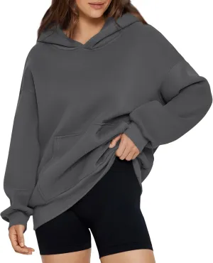 Oversized Hoodies for Women Fleece Pullover Pocket Loose Fit Y2k Hoodie Preppy Cute Sweatshirts Winter Sweaters