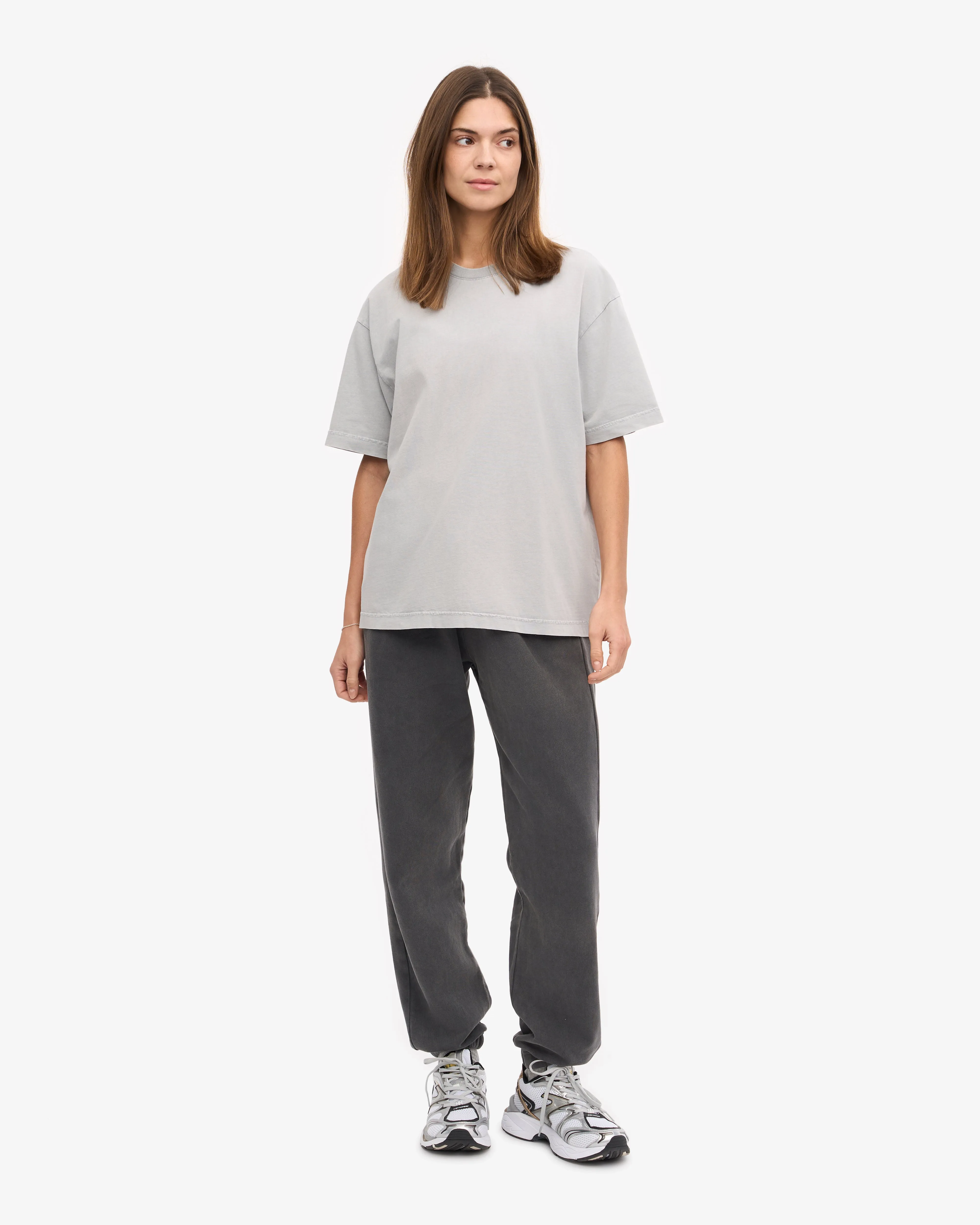 Oversized Organic T-Shirt - Faded Grey