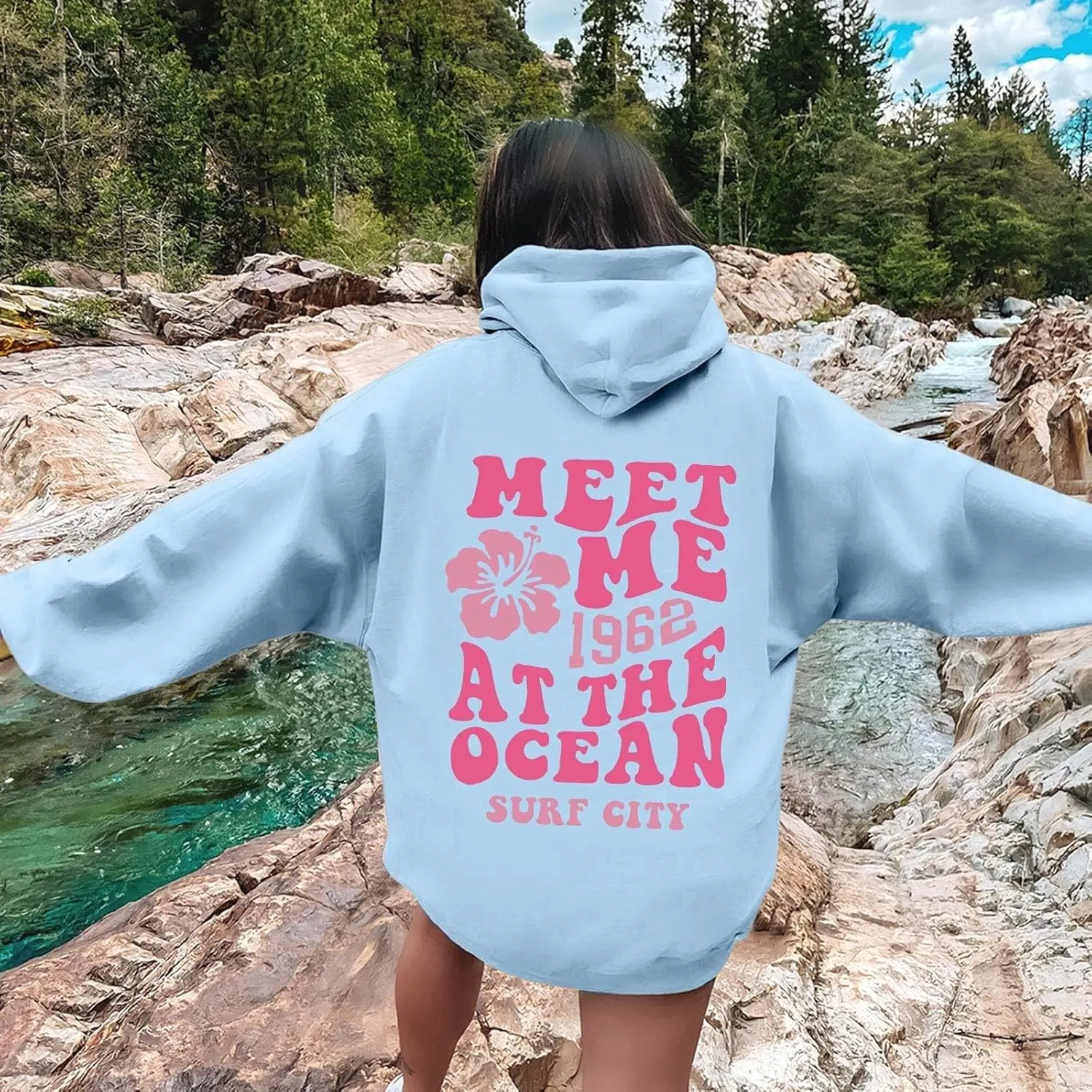 Oversized Sweatshirt For Women,Womens Oversized Letter Print Sweatshirts Casual Long Sleeve Pullover With Pockets