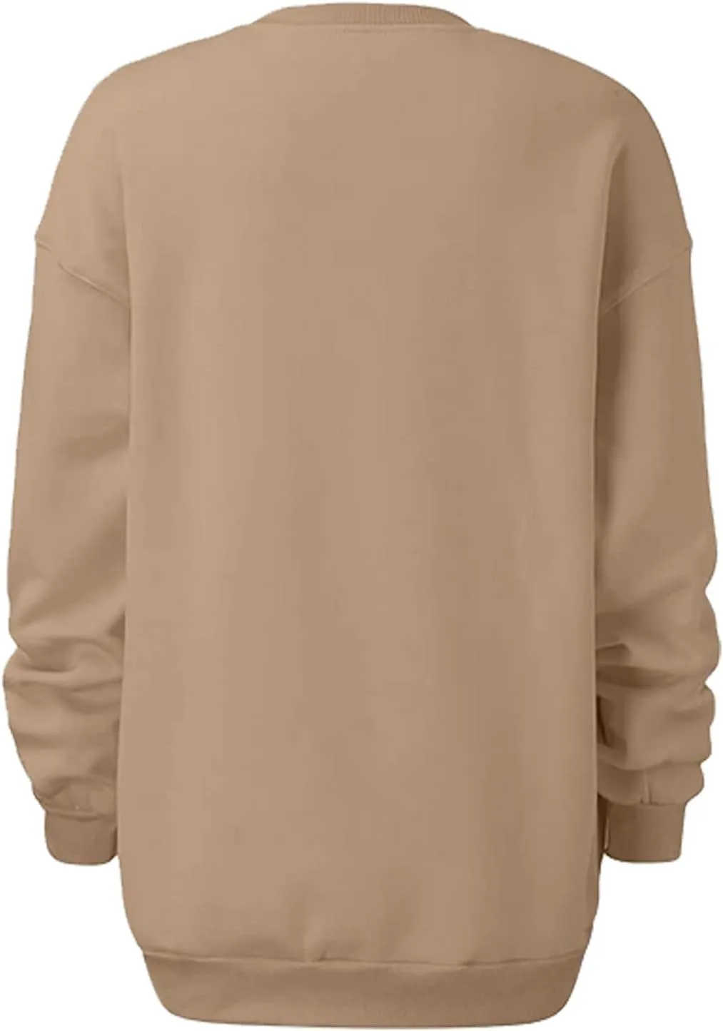 Oversized Sweatshirts for Women Long Sleeve Crew Neck Pullover Casual Loose Silod Color Fleece Tops Sweaters