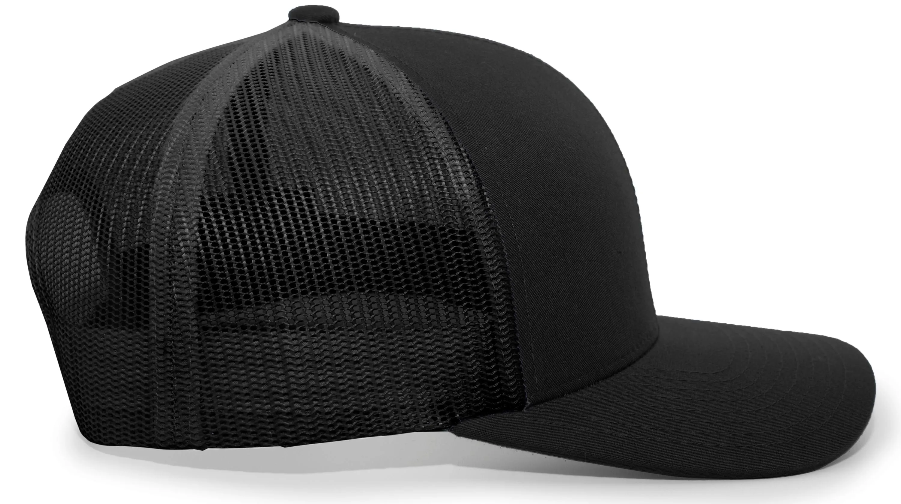 Pacific Headwear Trucker Snapback Cap - Black