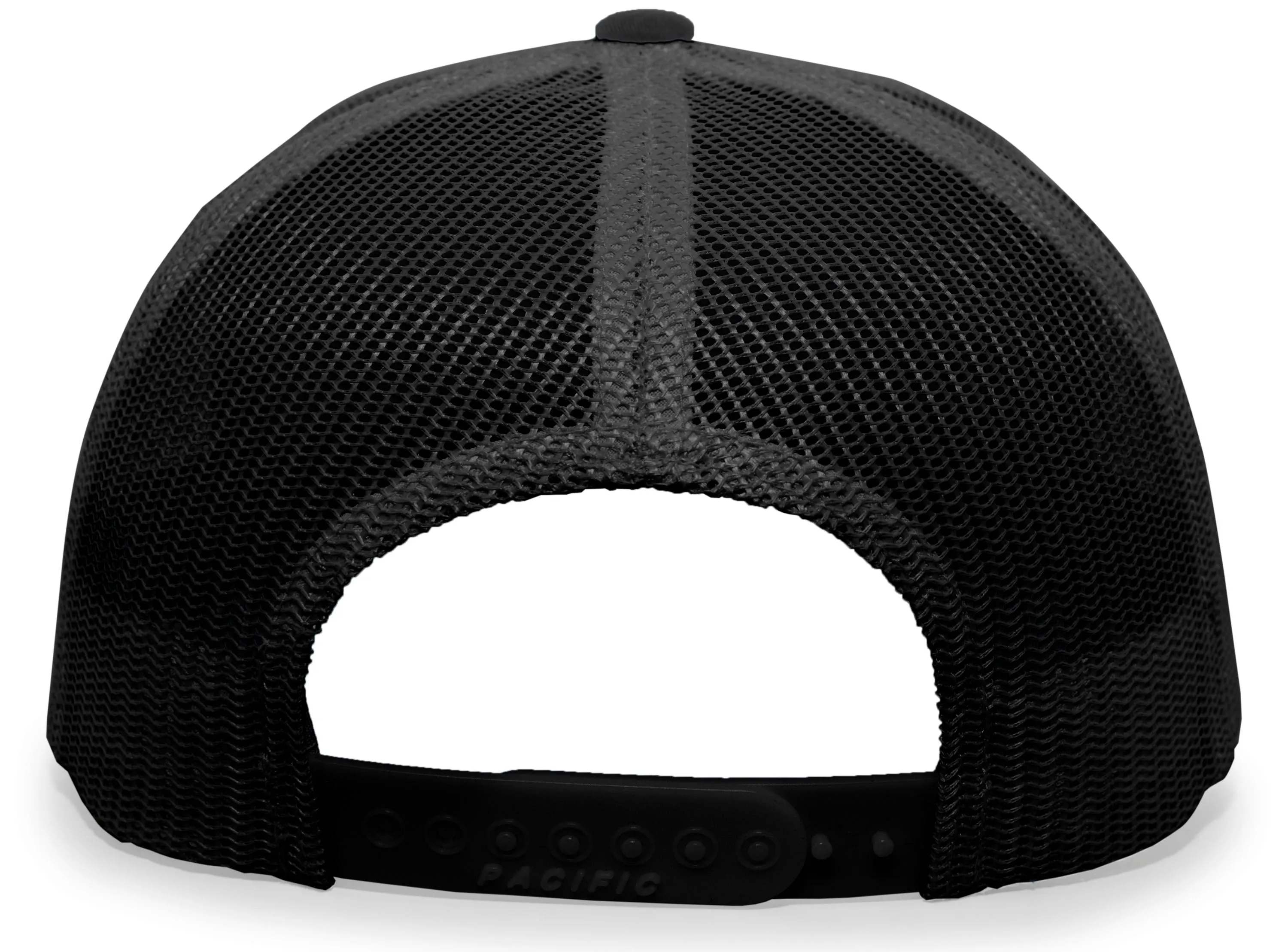 Pacific Headwear Trucker Snapback Cap - Black