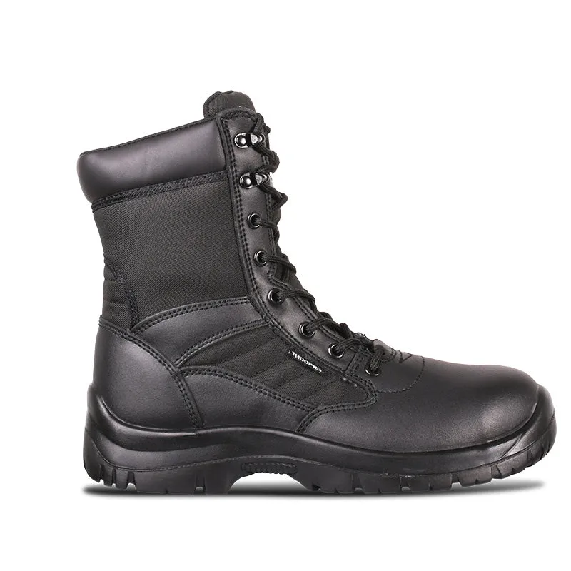 PATRIOT Trooper Black 8-Inch Safety Boots Steel Midsole