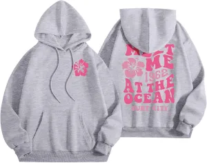 Pink Oversized Hoodie - Unisex Adult Clothing - Active Individuals - Sweatshirt - Long Sleeve - with Pockets