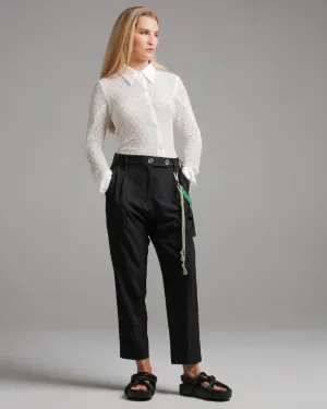 Poly Tech Pleated Tapered Pant