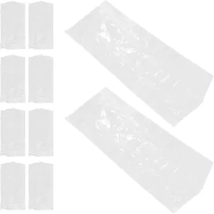 PRETYZOOM 30pcs Clear Garment Bags For Hanging Clothes, Transparent Suit Bags For Closet Storage, Reusable Clothing For Coats And Uniforms