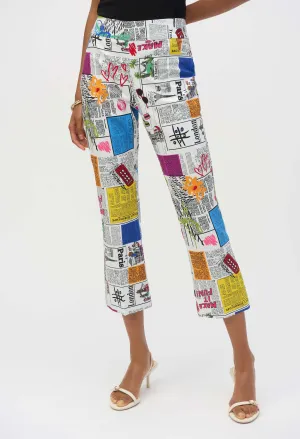 Printed Flare Trousers