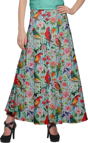 Printed Maxi Skirt for Women Long Wrap Skirt Girls Casual Wear Clothing