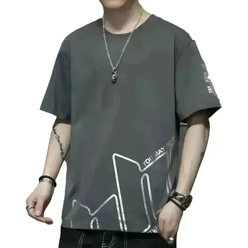 Printed Short Sleeve T-shirt W/ Pocket