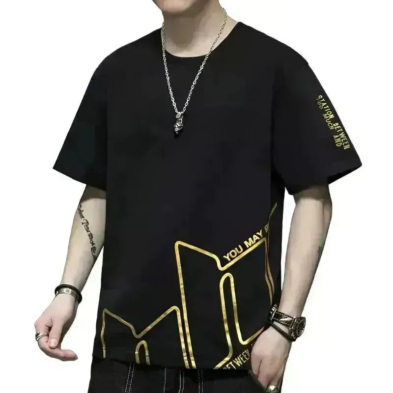 Printed Short Sleeve T-shirt W/ Pocket