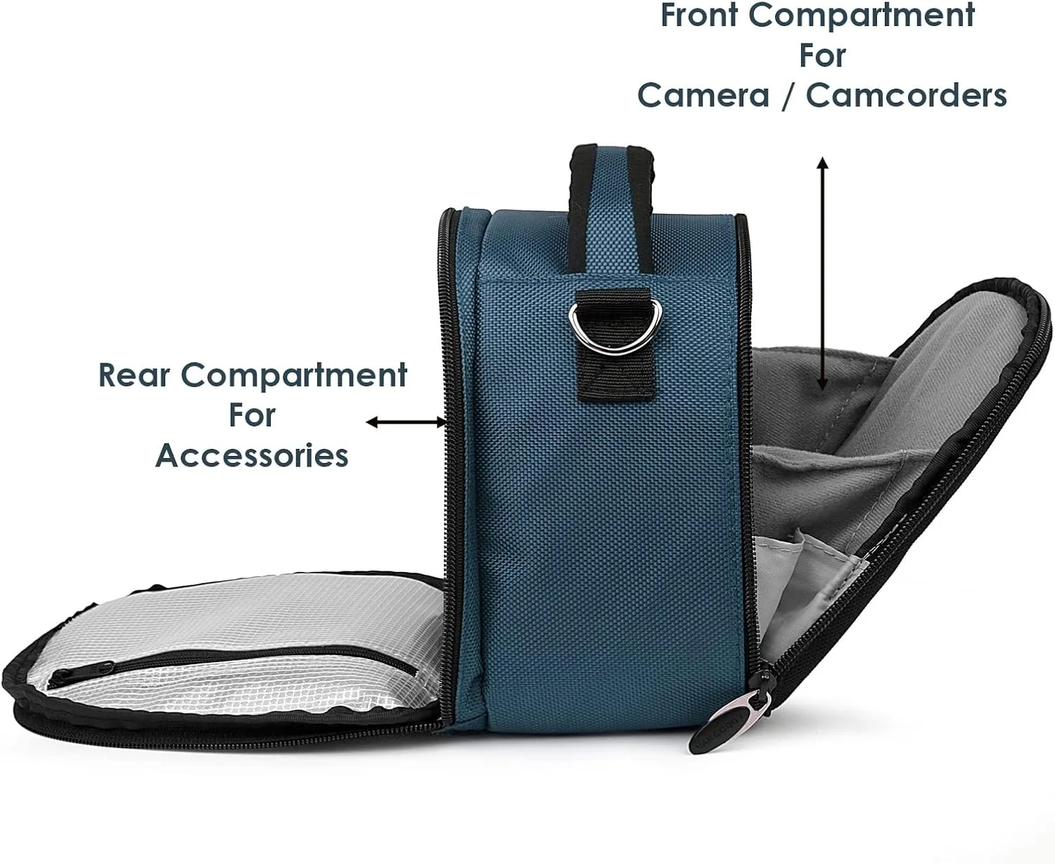 Protective Camera Bag All-Weather Cover for Canon EOS R5, Nikon Z7 II, Sony Alpha A9 II, High-End DSLR/Mirrorless Cameras, Adjustable Shoulder Strap, Well Padded Bag