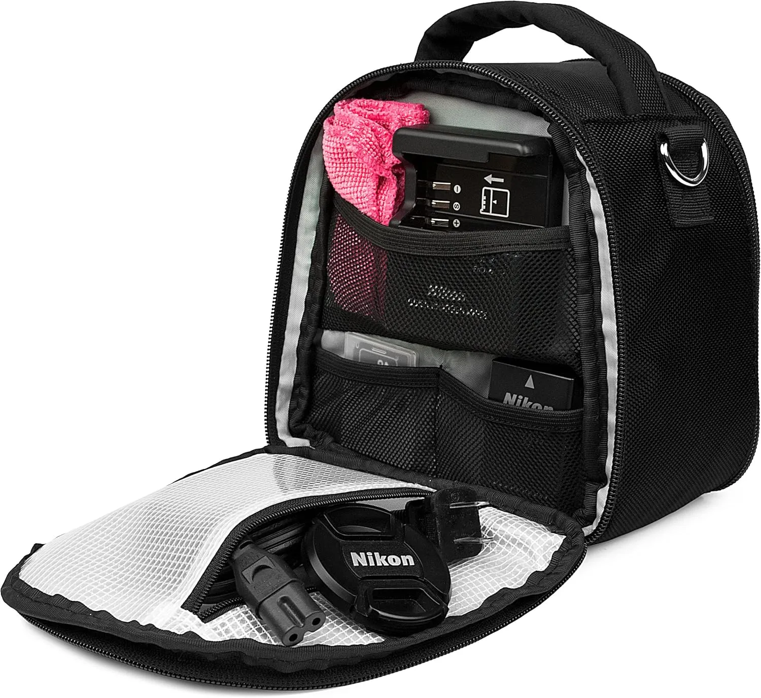 Protective Camera Bag All-Weather Cover for Canon EOS R5, Nikon Z7 II, Sony Alpha A9 II, High-End DSLR/Mirrorless Cameras, Adjustable Shoulder Strap, Well Padded Bag