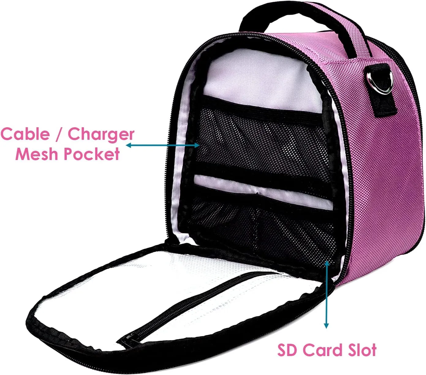Protective Camera Bag All-Weather Cover for Canon EOS R5, Nikon Z7 II, Sony Alpha A9 II, High-End DSLR/Mirrorless Cameras, Adjustable Shoulder Strap, Well Padded Bag