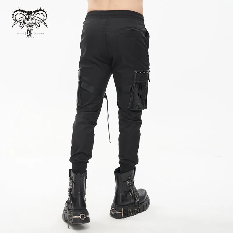 PT186 Darkness functional style skinny men's trousers