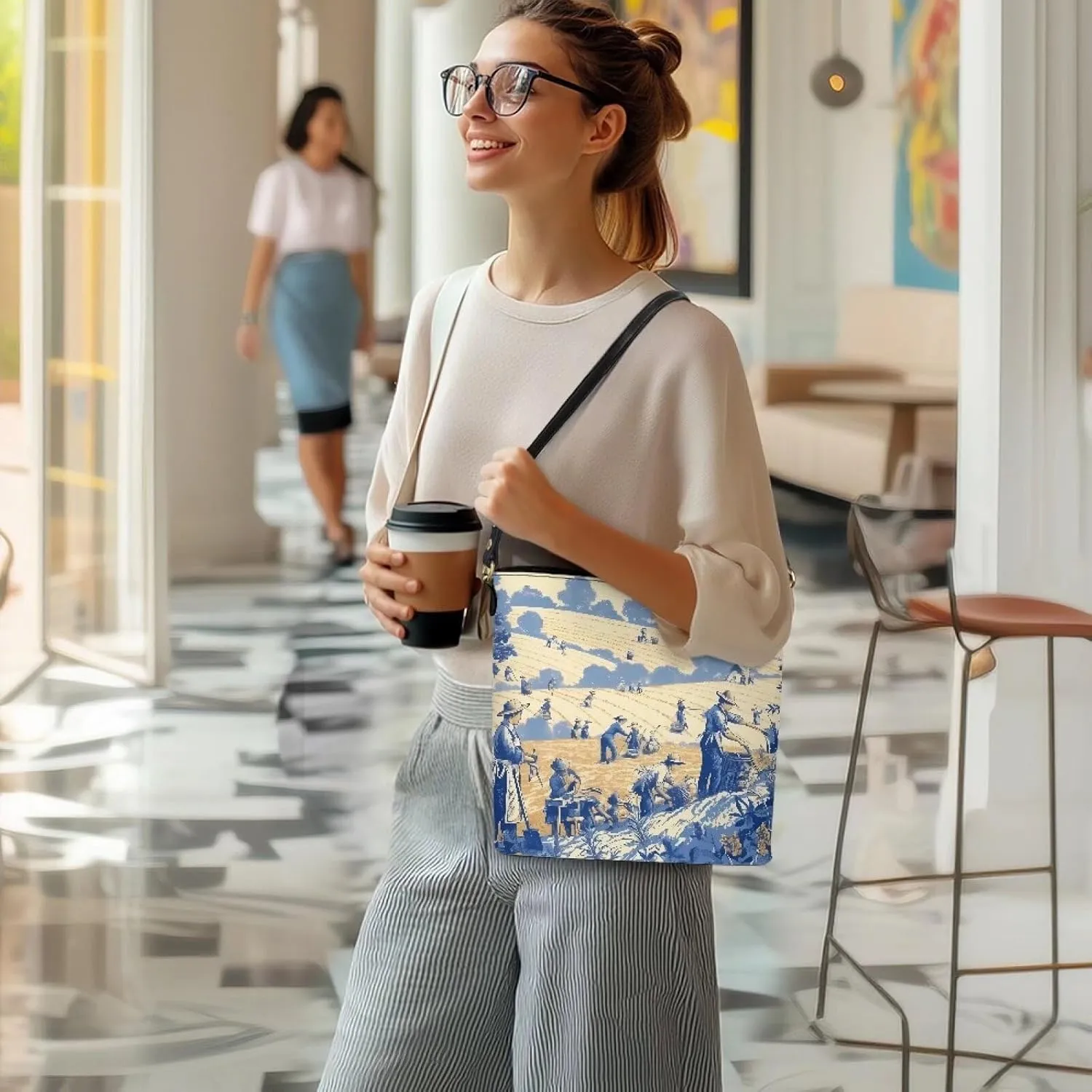 PU Leather Purse for Women Vintage Floral Bucket Tote Bag Crossbody Hobo Handbag, Skulls Satchel Shoulder Tote Bags