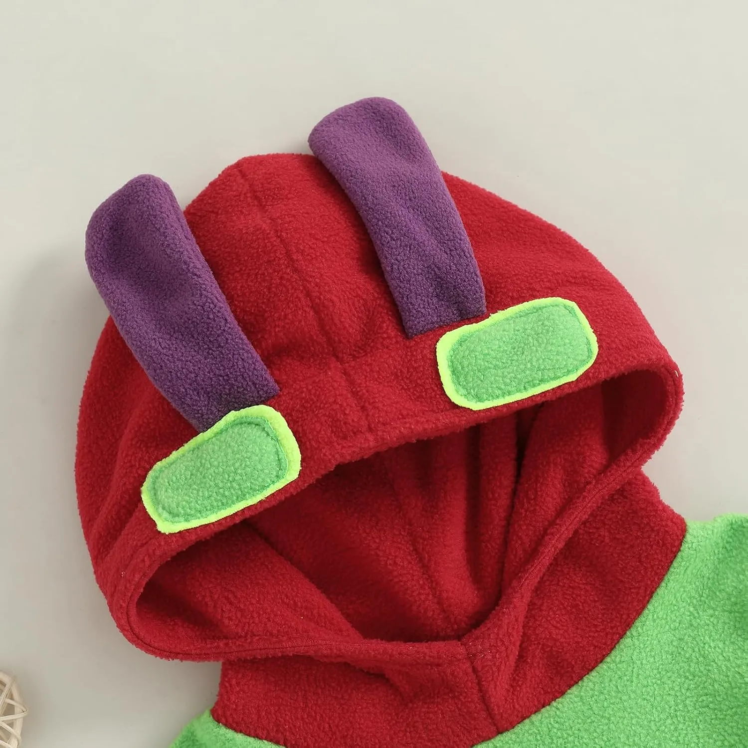 Pudcoco Kids Toddler Baby Boys Girls Holloween Hungry Caterpillar Costume Fleece Hooded Sweatshirt Party Cosplay