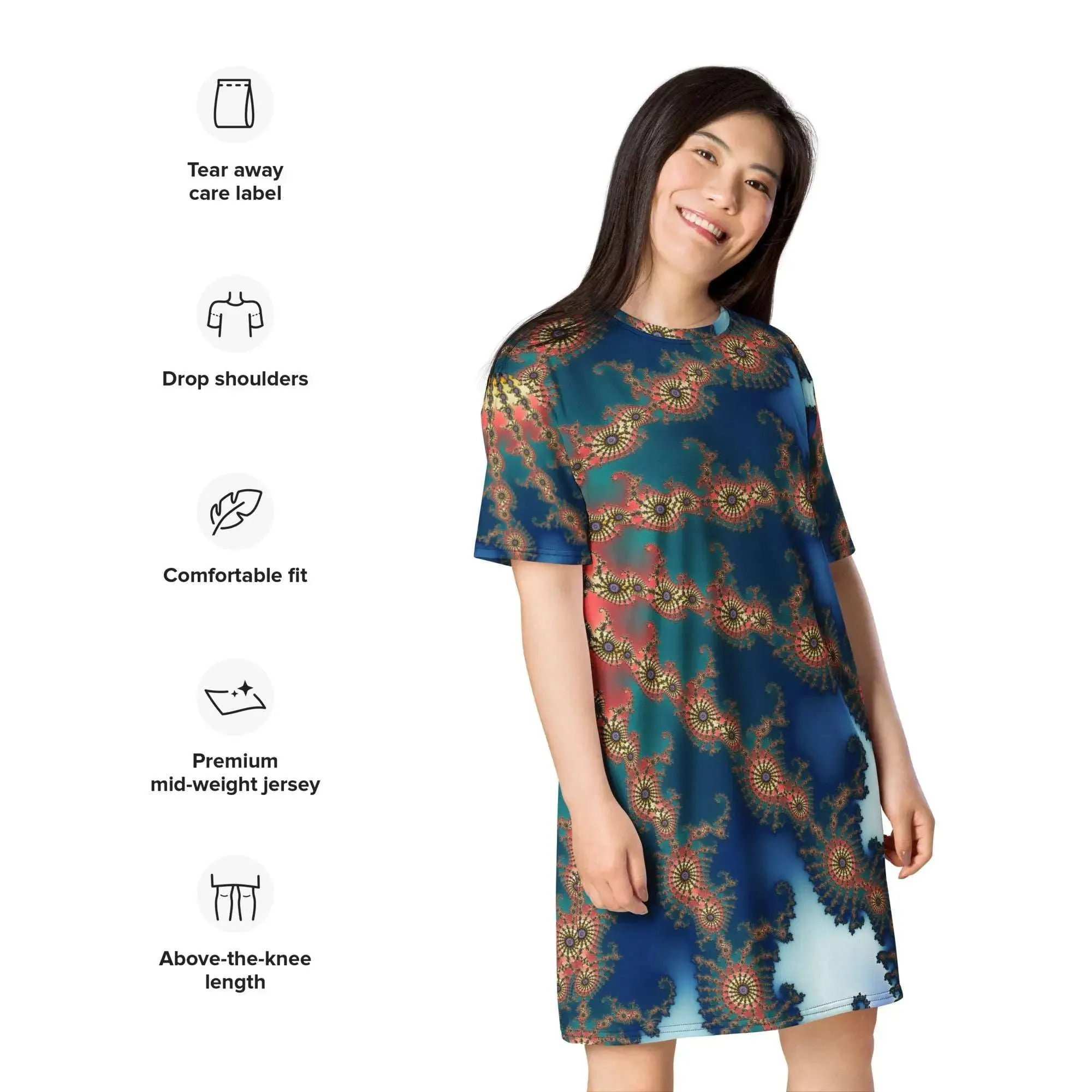 "Blissful Flare" Collection - T-Shirt Dress