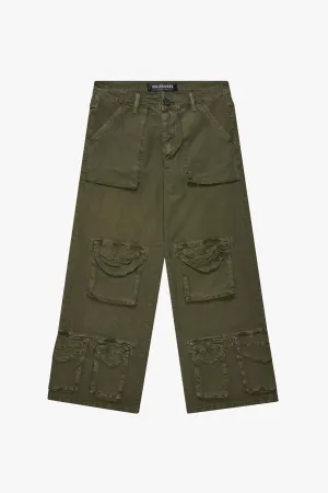 "RAM" SAGE GREEN BAGGY DENIM JEAN