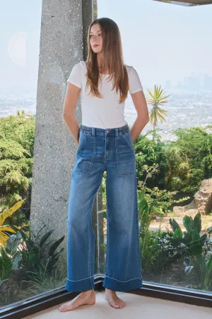 Radley High Double Cuffed Baggy Wide Leg