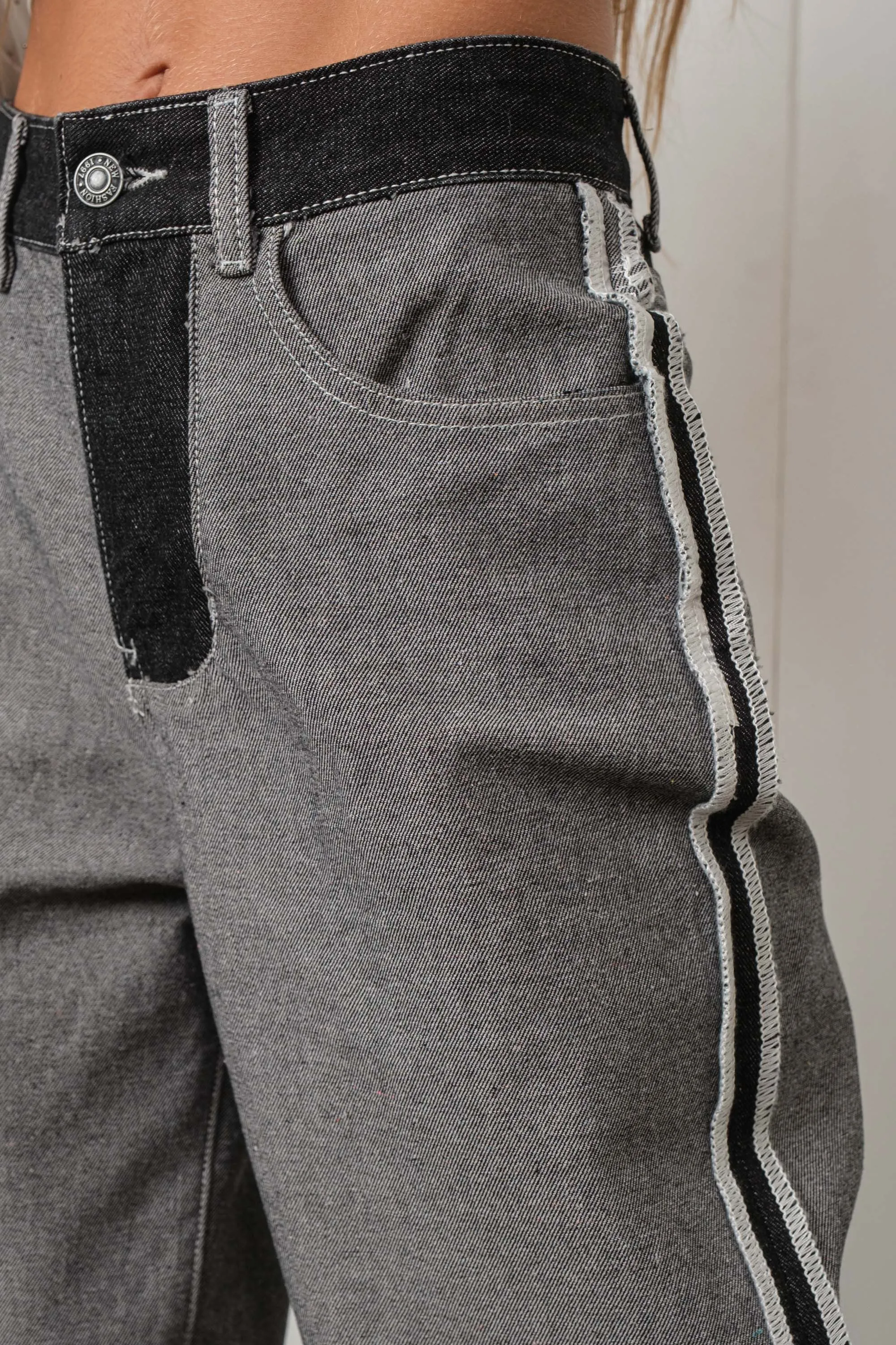 Reverse Denim Pants
