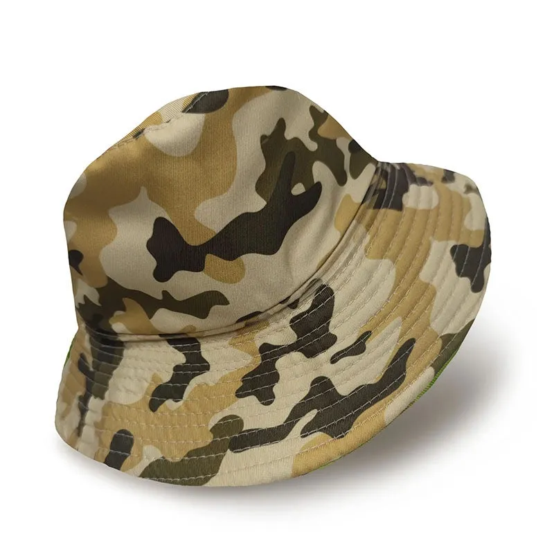 Reversible Bucket Hatz - Tan DPDU by HEADSKINZ