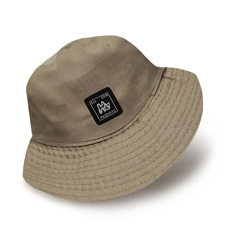 Reversible Bucket Hatz - Tan DPDU by HEADSKINZ