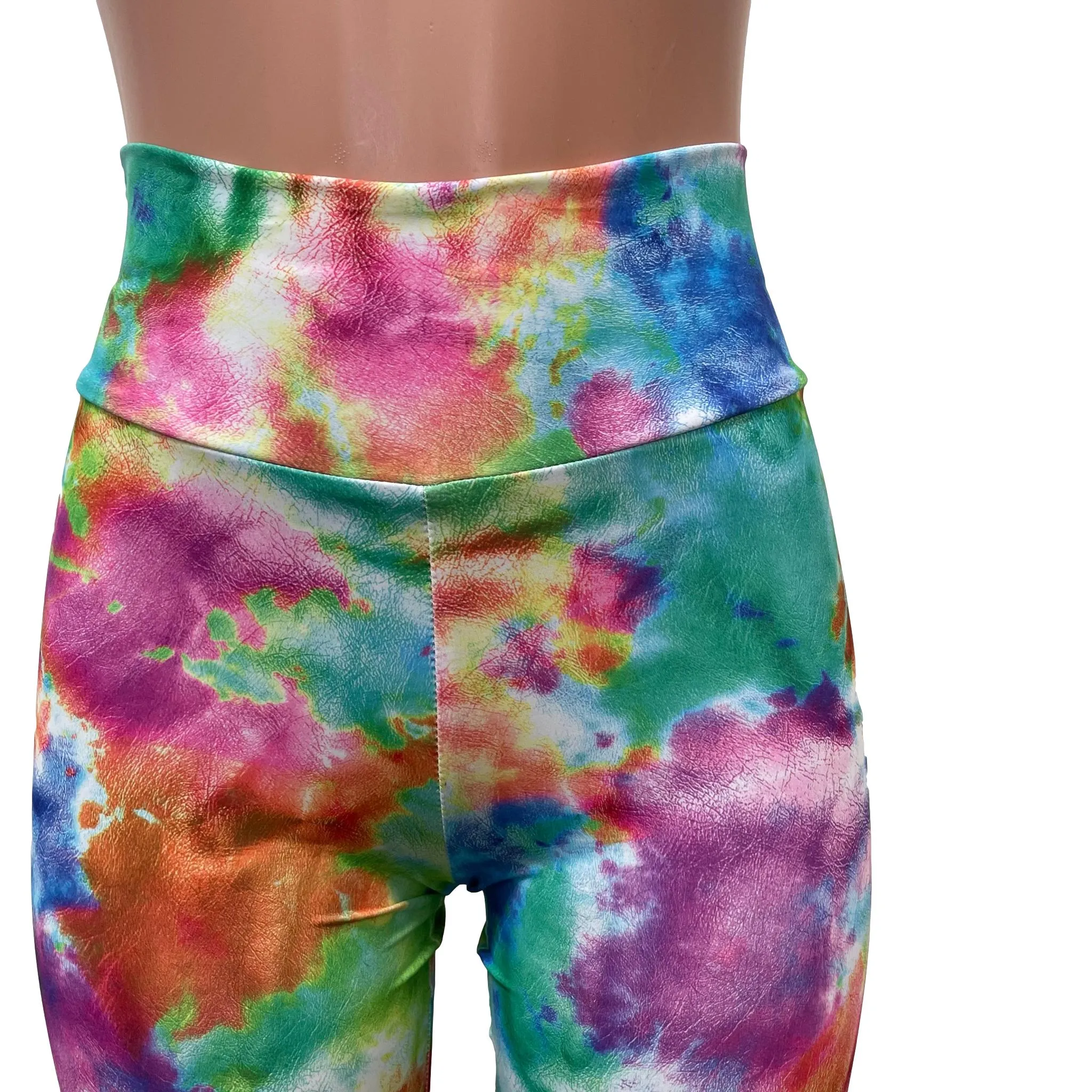 SALE - SMALL Watercolor Pastel Print High Waist Leggings Pants