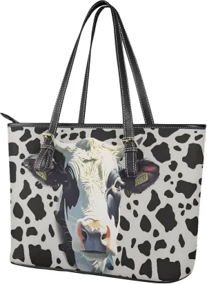 Satchel Tote Shoulder Bag for Women, Fun Animals Top Handle Satchel Purse Handbags PU Leather Laptop Tote Bag