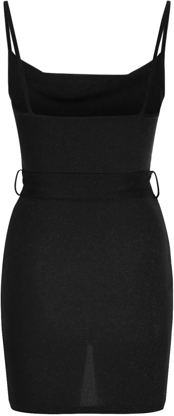 Sexy Dresses for Women 2024 Clubwear Sleeveless Halter V-Neck Ruched Waistless Night Club Bodycon Mini Party Dresses