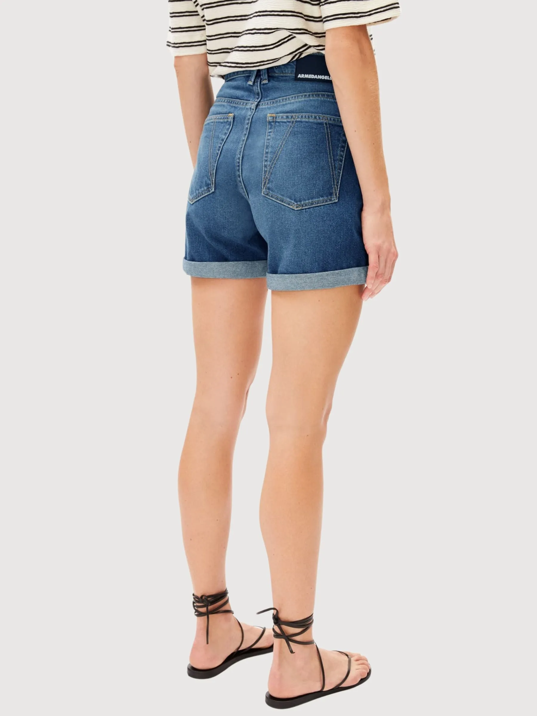 Sheaari Shorts Woman Blue Jeans | Armedangels