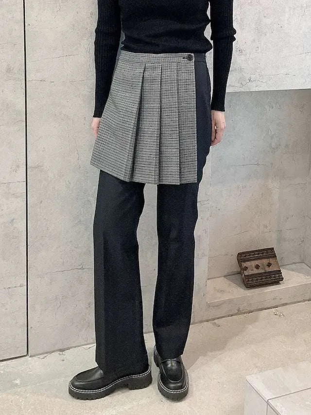 Skirt-Overlay Trousers