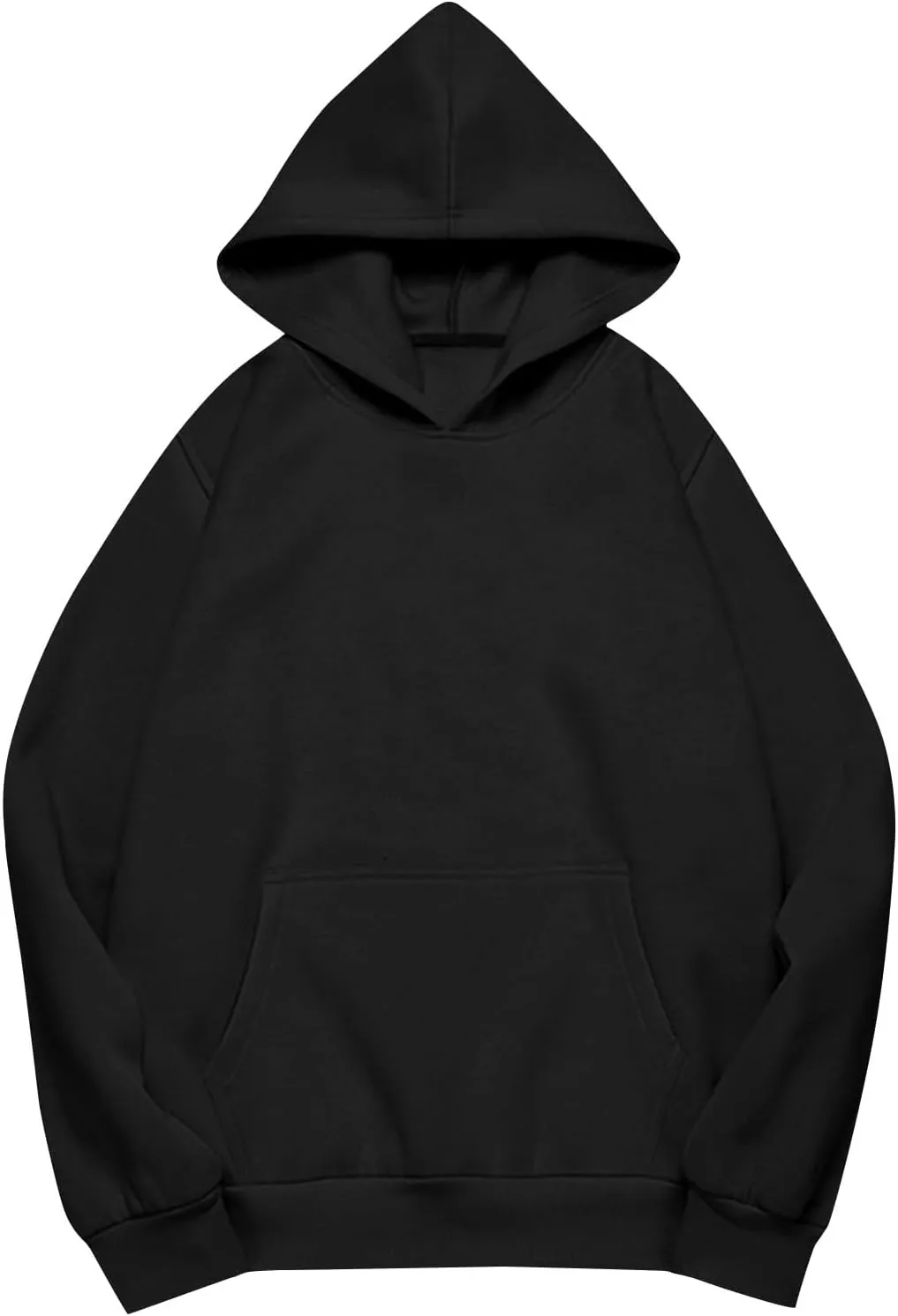 slqdgmryz Oversized Hoodies for Women Trendy Fleece Pullover Pockets Hooded Sweatshirts Preppy Plain Long Sleeve Y2k Hoodie