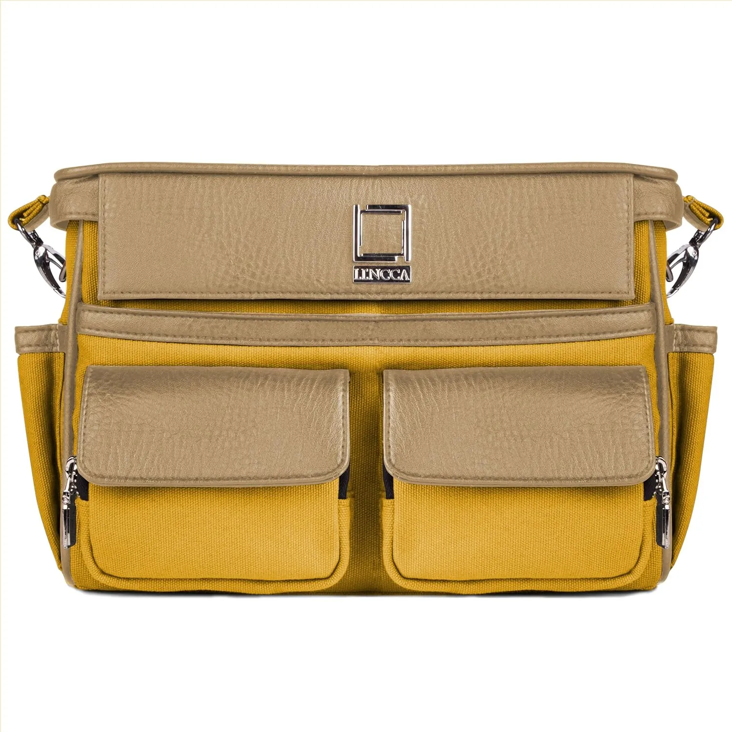 SLR Camera Bag | Stylish & Protective DSLR Camera Case with Adjustable Compartments | Waterproof Canvas Secure Storage for Camera, Lenses & Accessories (Mustard Yellow)