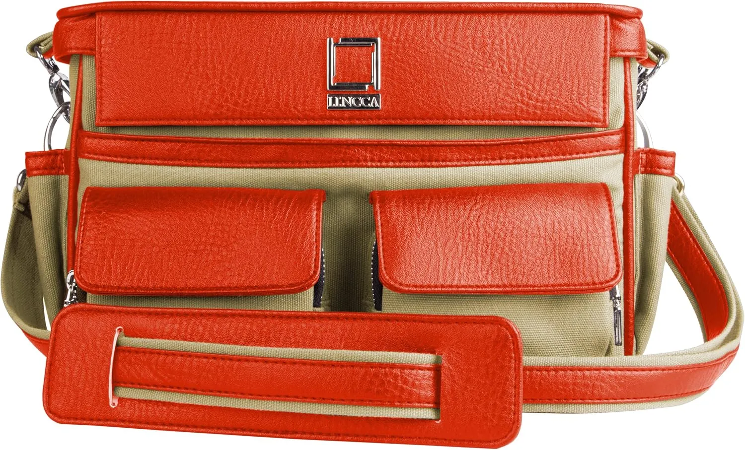 SLR Camera Bag | Stylish & Protective DSLR Camera Case with Adjustable Compartments | Waterproof Canvas Secure Storage for Camera, Lenses & Accessories (Orange)