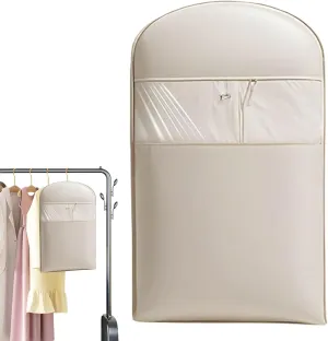 Space Saving Hanging Garment Bag with Selfs Compression Zipper, Hangable Space Saver Dustproof Protective, Space Saver Closet Organizers, for Jackets Shirts Sweater