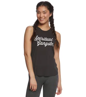 Spiritual Gangster SG Script Muscle Tank Top