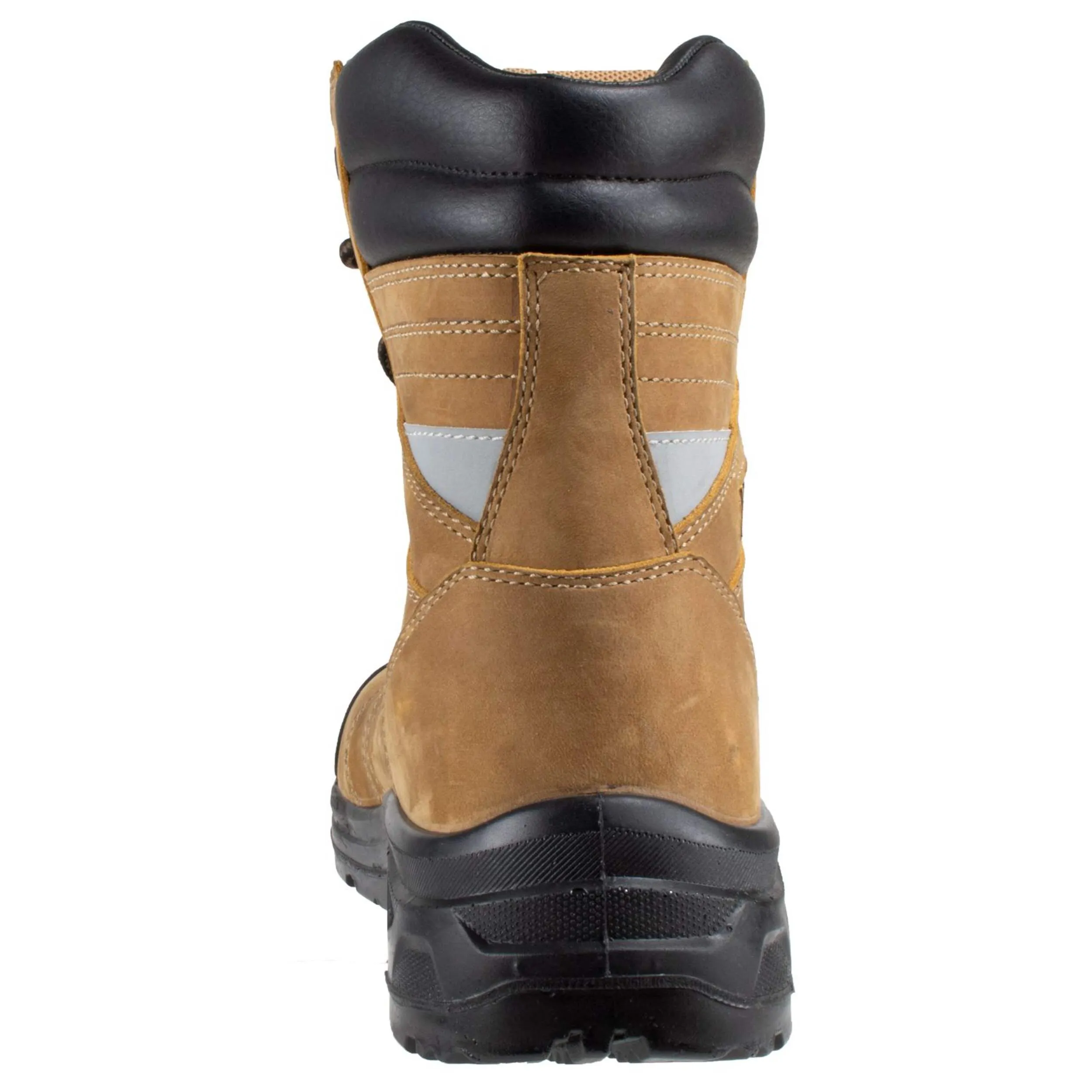 Stanley Macht Men's CSA Steel Toe Leather Work Boots, Durable Toe Guards, 9-in high, Brown