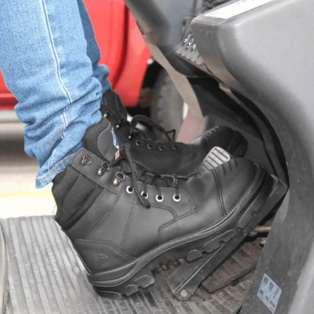 Steel Blue Mens Work Boots Southern Cross Zip GraphTEC™ Scuff S3 - BLACK
