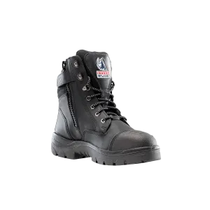 Steel Blue Mens Work Boots Southern Cross Zip GraphTEC™ Scuff S3 - BLACK