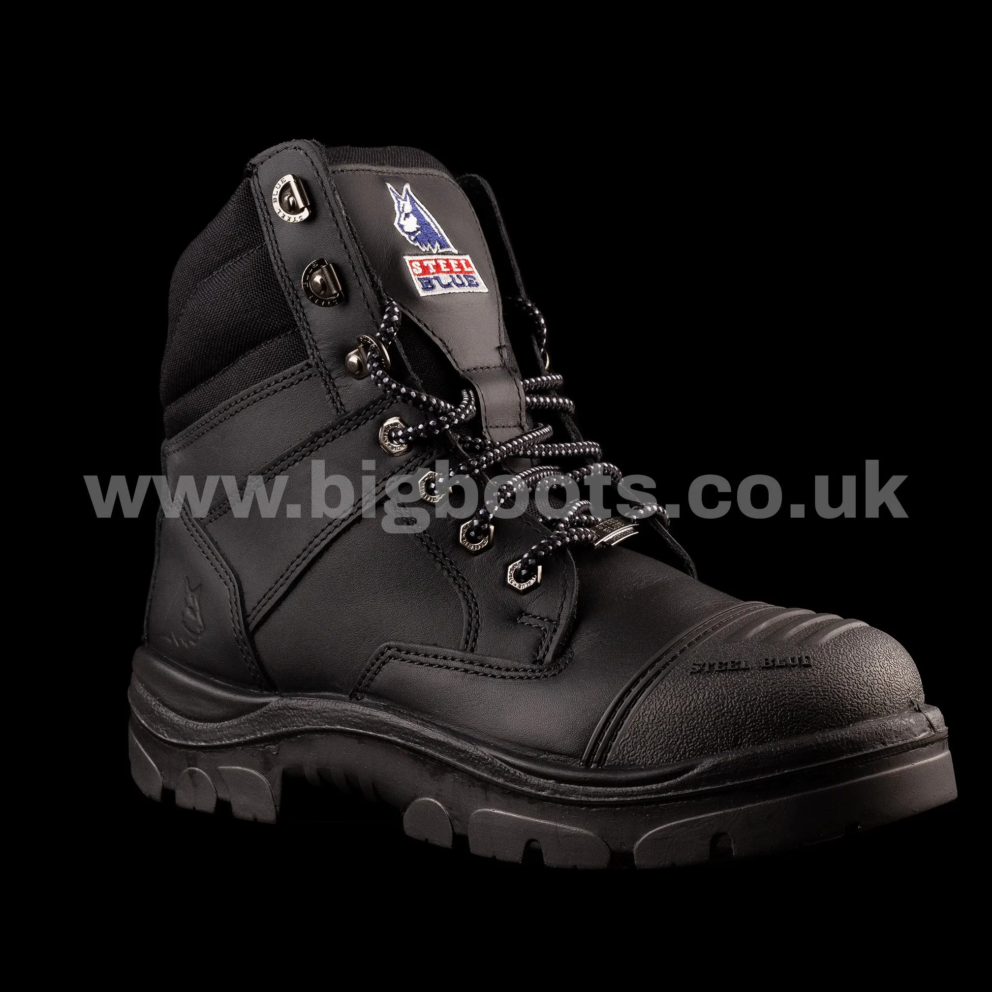 Steel Blue Mens Work Boots Southern Cross Zip GraphTEC™ Scuff S3 - BLACK