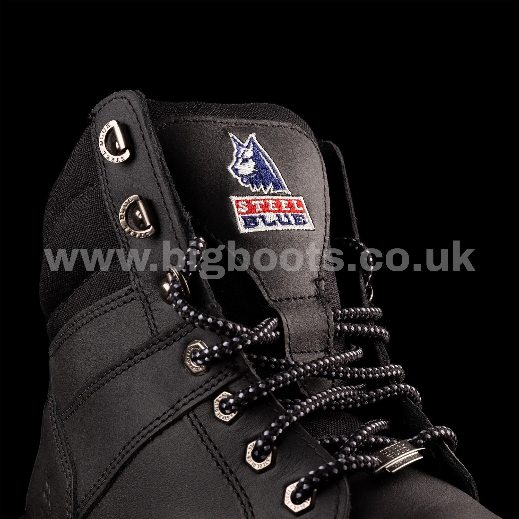 Steel Blue Mens Work Boots Southern Cross Zip GraphTEC™ Scuff S3 - BLACK