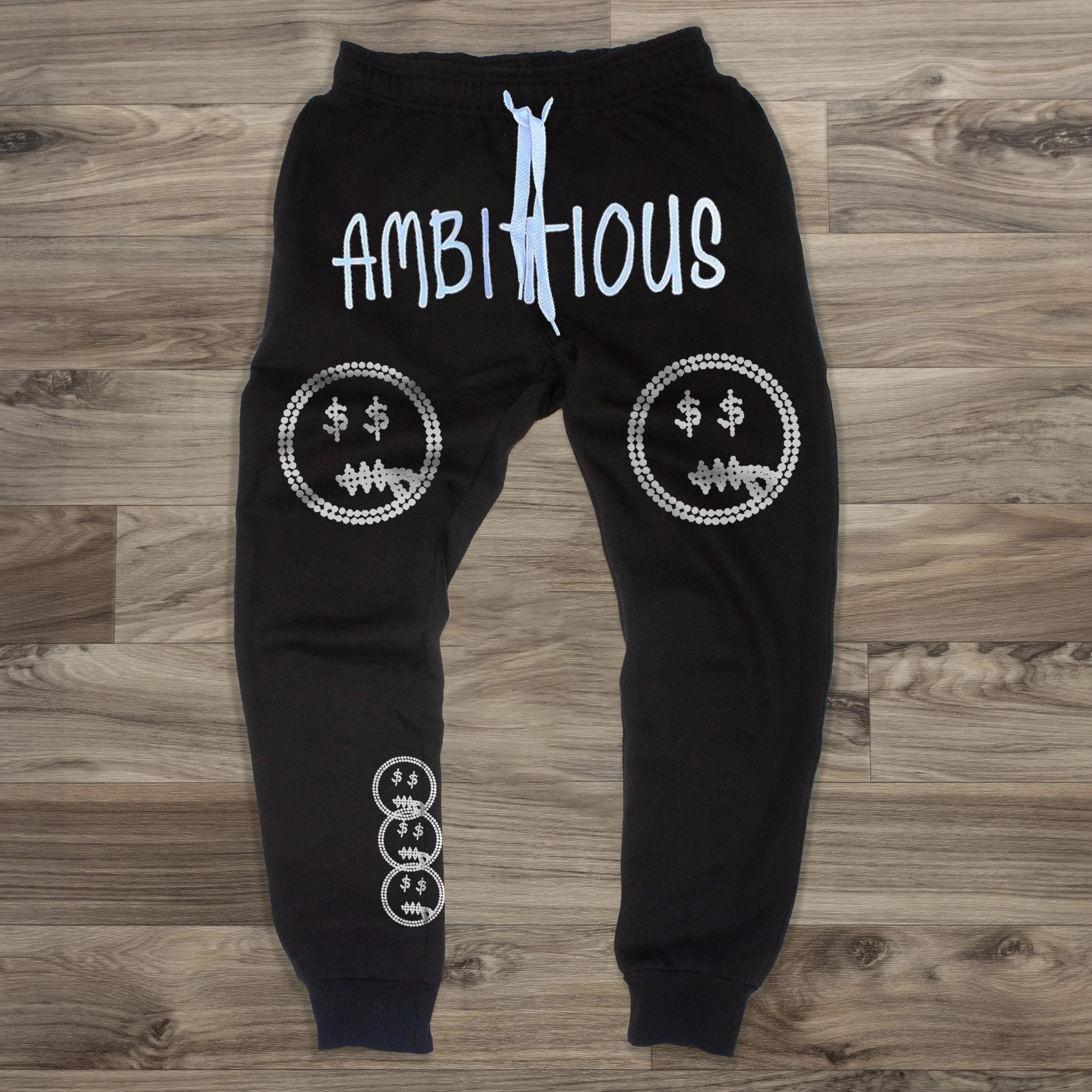 Street style loose trend printing casual trousers